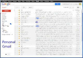 image of the Mail page for a personal Gmail account.