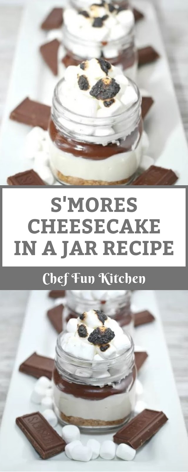 S'MORES CHEESECAKE IN A JAR RECIPE