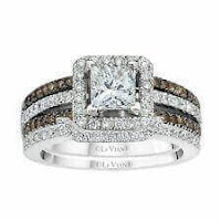 LeVian 14K White Gold H-I SI1 Chocolate Diamond