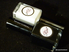 Lacquer Lockdown - rica blackout stamping polish, rica whiteout stamping polish, nail art stamping polish, nail art stamping blog