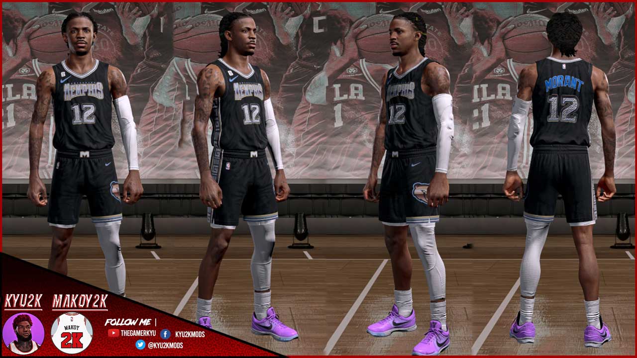 Memphis Grizzlies Custom 2022-23 City Edition Jersey Black