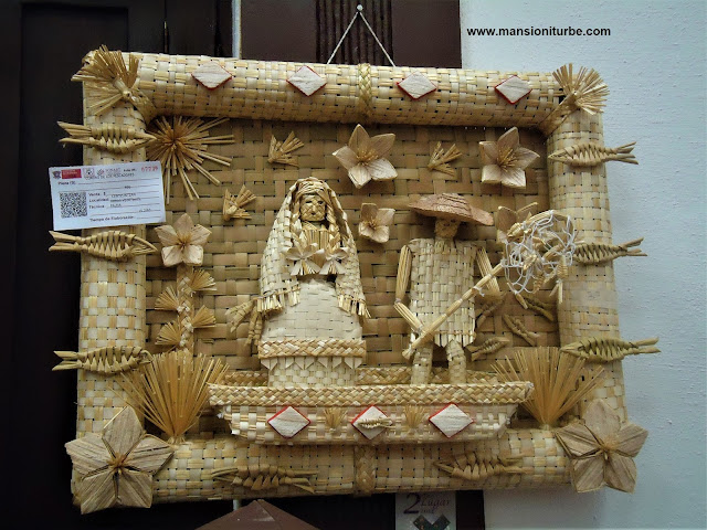 Mexican Handicraft made with natural fibers at the Patzcuaro, Lake Region