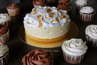 CUPCAKES GANACHE VANILLE ET CHOCOLAT et NUAGE CITRON 