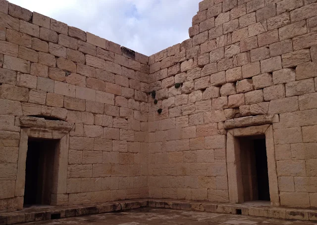 The stone made Temple of Anahita in Bishapur city. 