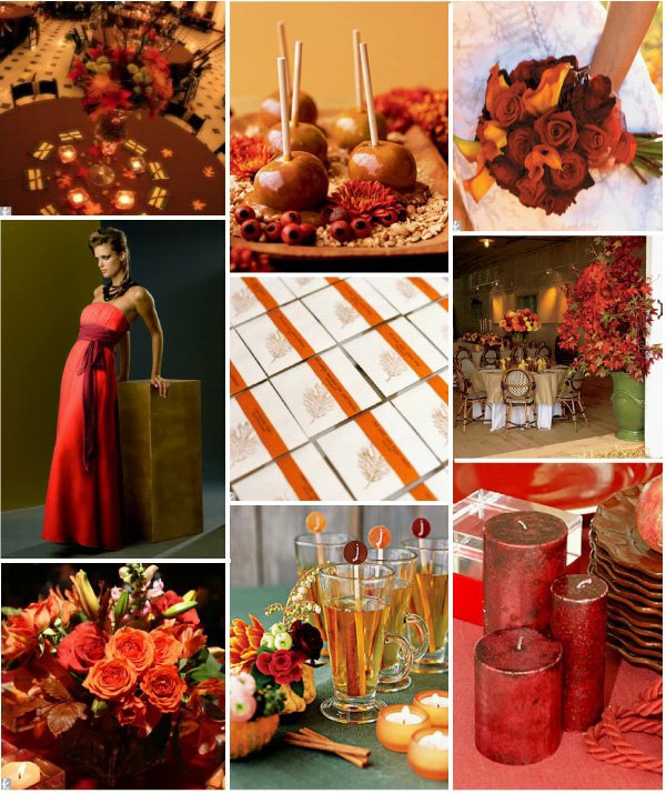 Burnt Orange Wedding Decorations