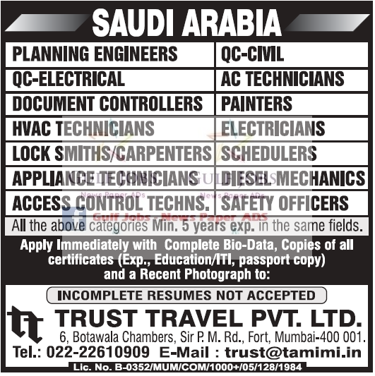 Saudi Arabia Latest Large Job Opportunities