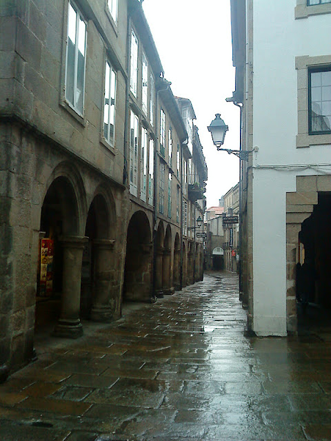 by E.V.Pita , Lluvia en Santiago de Compostela / Por E.V.Pita , Orvallo en Compostela