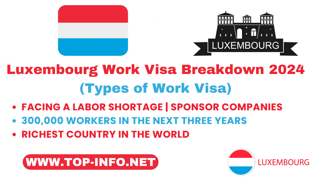 Luxembourg Work Visa Breakdown 2024
