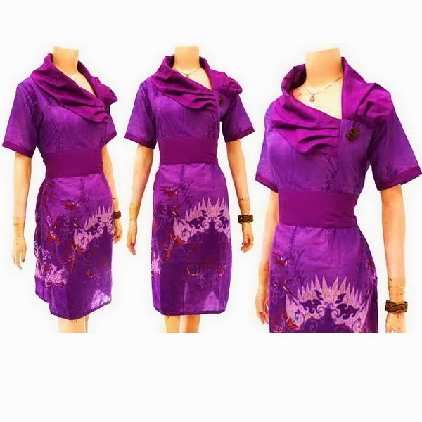 Dress Batik Wanita Solo KODE : DB 3204 - Batik Bagoes Solo