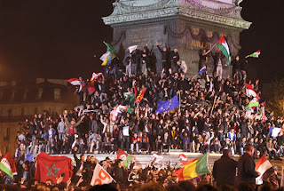 Photo taken at La Bastille Plaza in Paris