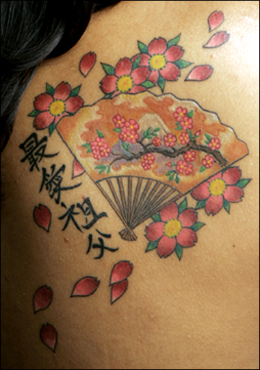 japanese flowers tattoos