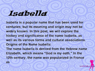 meaning of the name "Isabella"