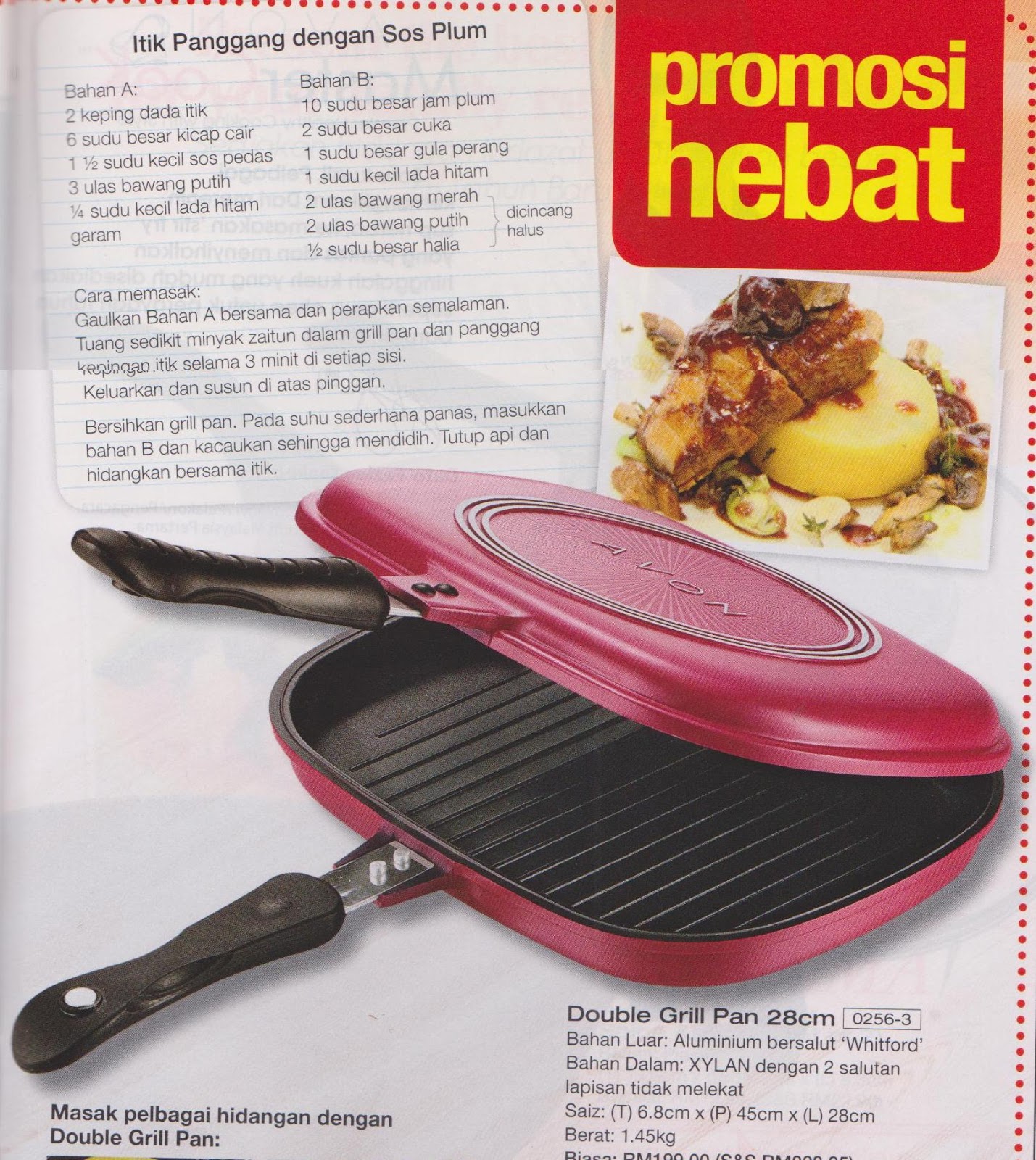 Orkid-ria.blogspot.com: Resepi AVON Master Cook & Pan Grill