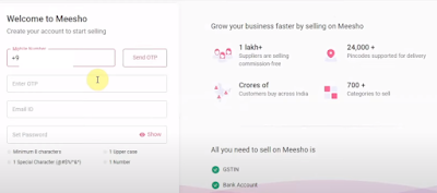 Meesho Seller Registration