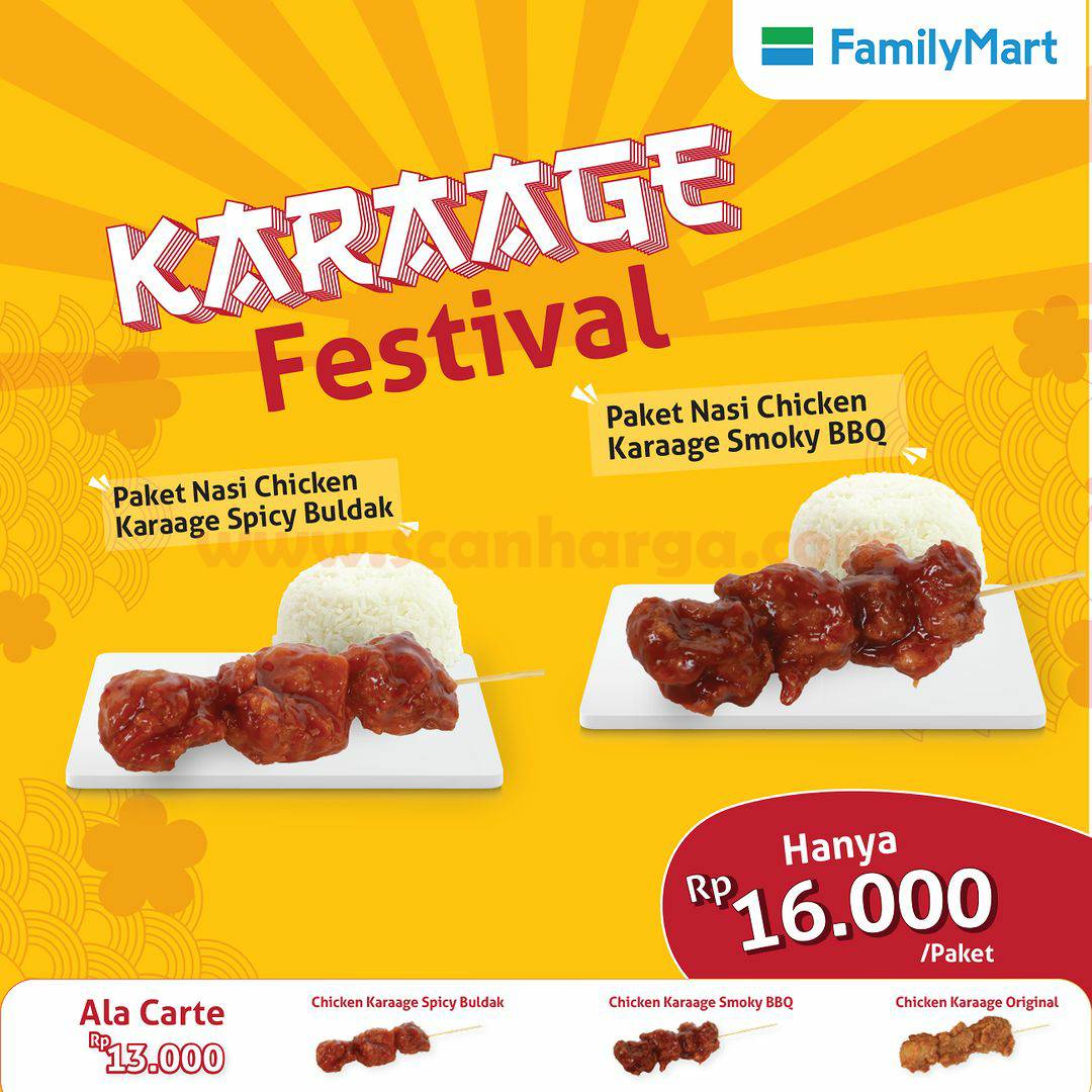 Promo FAMILYMART KARAAGE FESTIVAL – Harga Spesial Hanya Rp 16.000