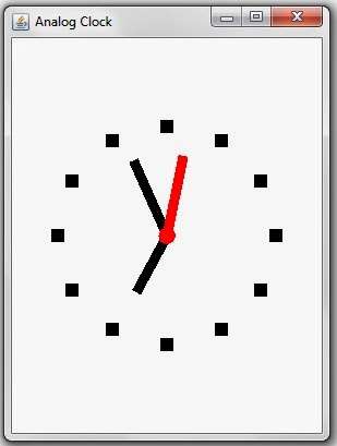 How to Make Analog Clock using Java - Java Source Code for Analog Clock