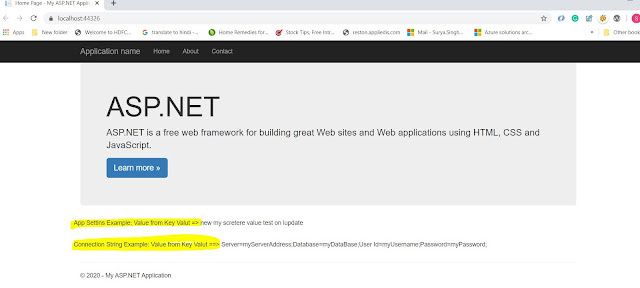 AzureKeyVaultConfigBuilder demo local