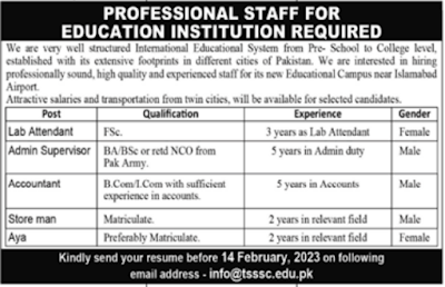 Well Structured International Educational System Jobs January 2023