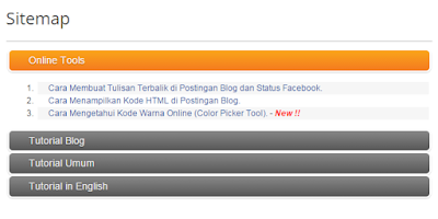 Cara Membuat Sitemap di Blog | Dapur Tutorial