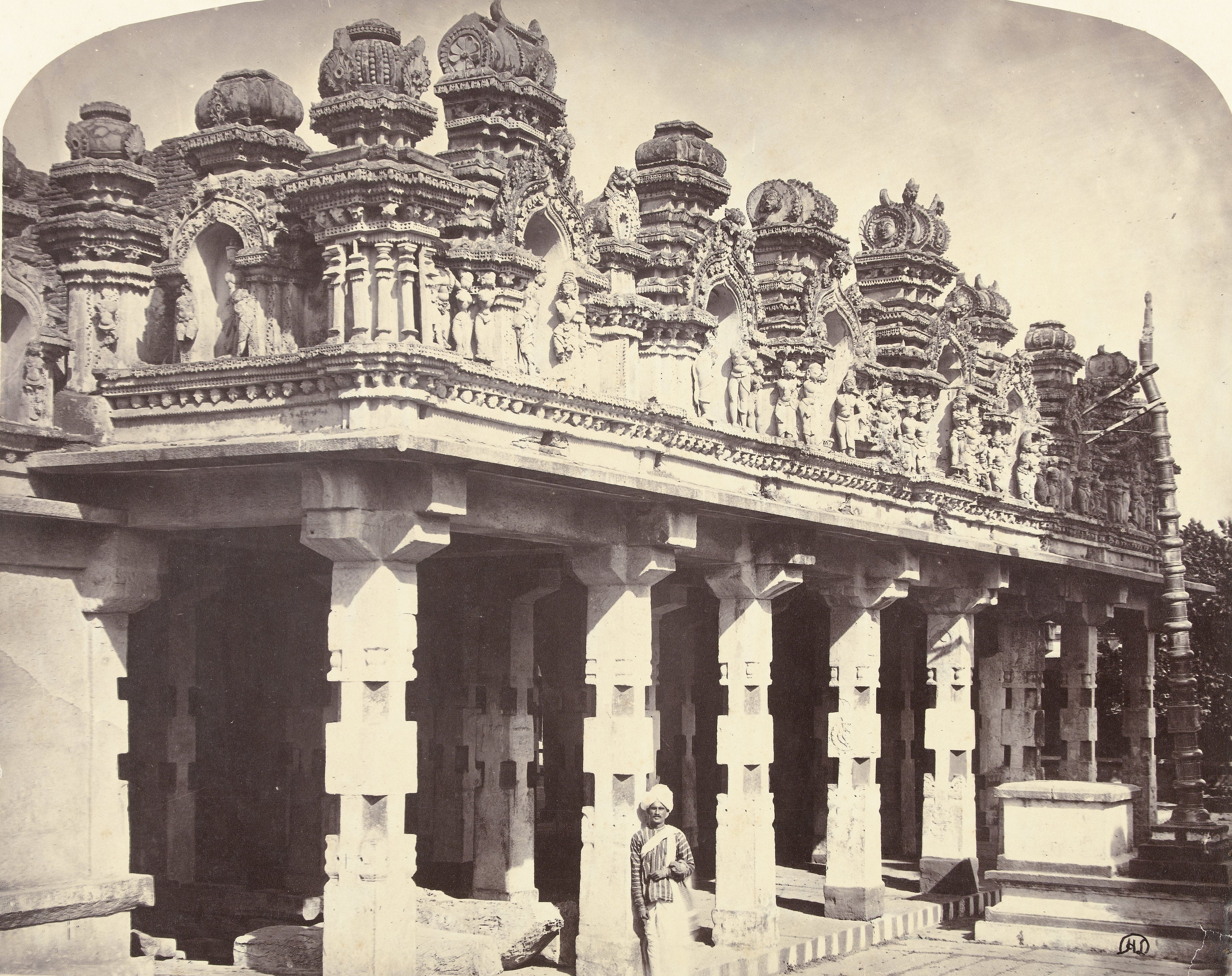 Sri Venkataramana Swamy Hindu Temple, Madhugiri, Tumkur, Karnataka, India | Rare & Old Vintage Photos (1865)