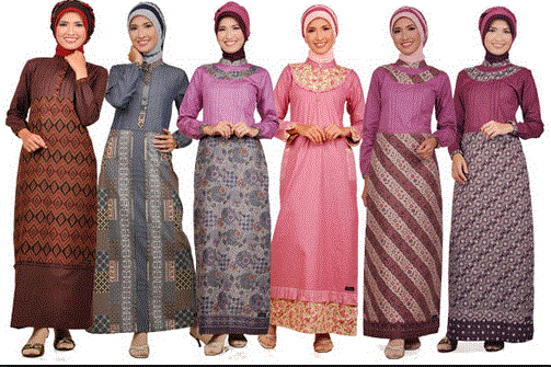 Baju Batik Gamis     Muslim