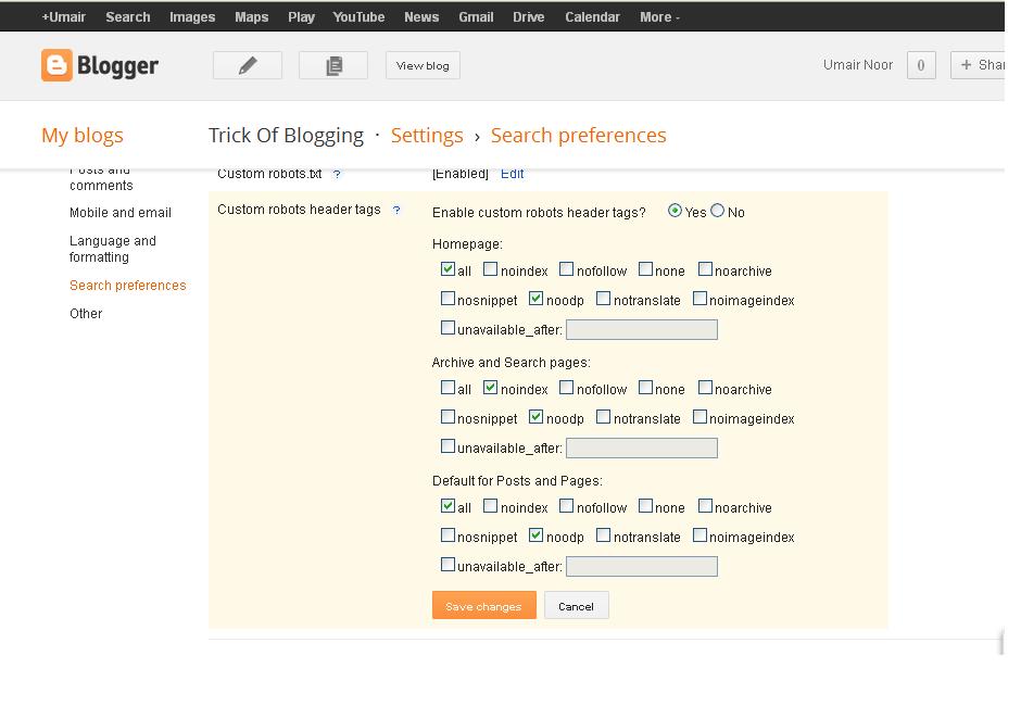 Use Language And Formatting | Search Preferences | Others Option Setting In Blogger Blogspot 3 Use Language And Formatting | Search Preferences | Others Option Setting In Blogger Blogspot 3