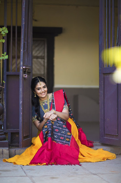 Telugu actress traditional designer wear images