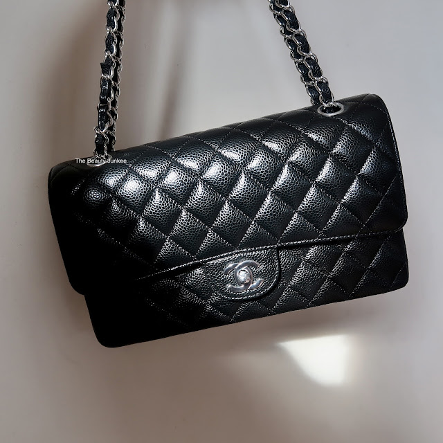How to spot a fake Chanel classic flap medium silver hardware caviar leather + Bag review morena filipina luxury bag blog