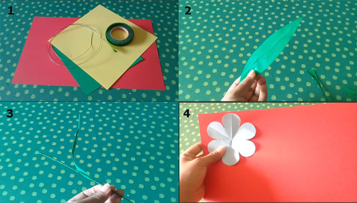 Cara Paling Mudah Membuat  Bunga dari Kertas  untuk  Tugas 