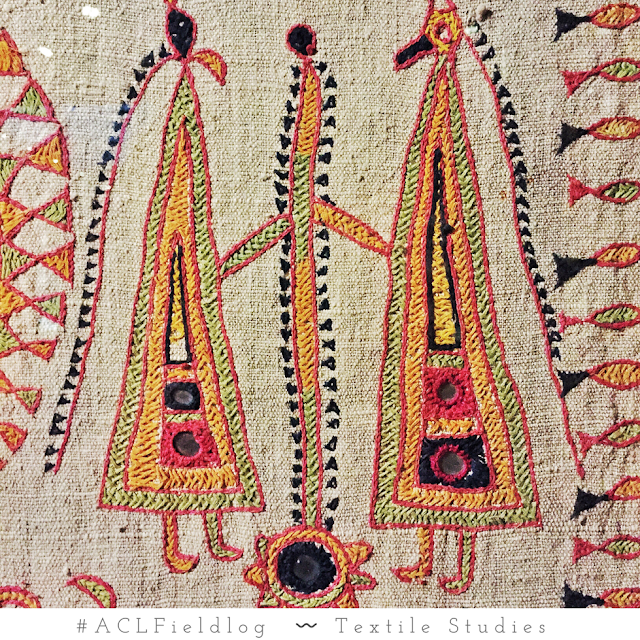 Textile Studies - Visit to Musée du quai Branly - Gujarat Embroidery Textiles from the Ahir ethnic group  - Paris Anthropology Museum India and Asia - ACLFieldlog