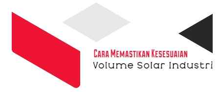 cara memastikan kesesuaian volume solar industri