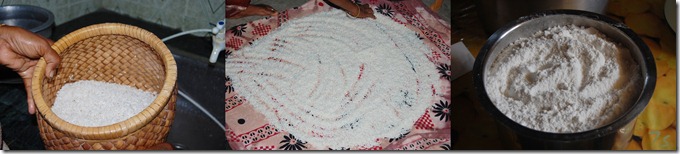 Rice flour process