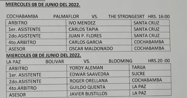 semifinales apertura 2022 arbitros