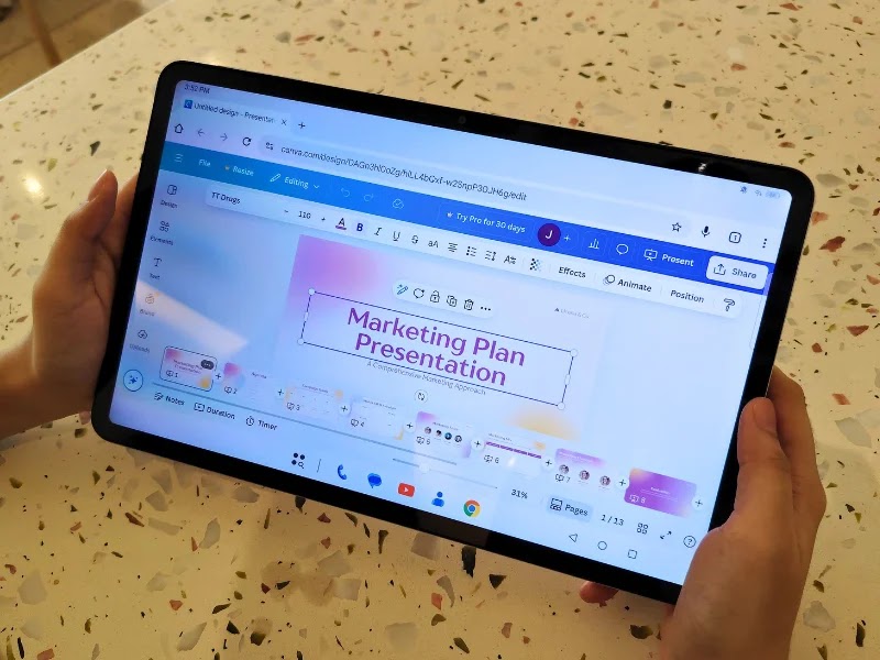 TechLife Pad Plus 12" Canva Editing