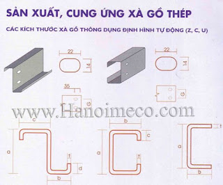 Quy cách xà gồ 002