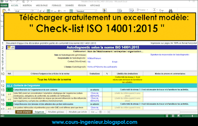 Facilitez votre mise en œuvre de la norme ISO 14001:2015 avec notre modèle de check-list au format Excel. Téléchargez-le gratuitement dès aujourd'hui et renforcez votre engagement environnemental.