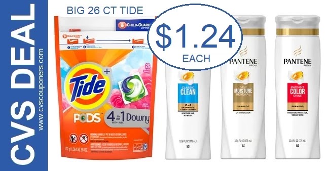 Big Bag of Tide Pods & Pantene Deal at CVS