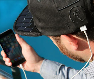 SOLSOL Solar Hat Charger for iPhone and Android Smartphones