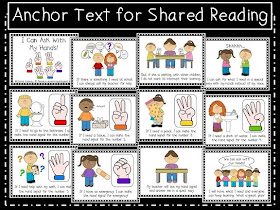 Classroom Hand Signals Pack with poster, shared reader, emergent readers and cut & paste activity