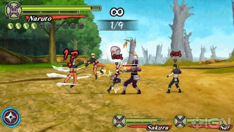 Naruto Shippuden: Ultimate Ninja Heroes 3 (CSO ISO) PPSSPP