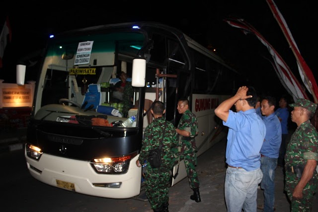 DANDIM 0726/SKH BERANGKATKAN PENGUSAHA PENGGILINGAN PADI SE KAB SKH