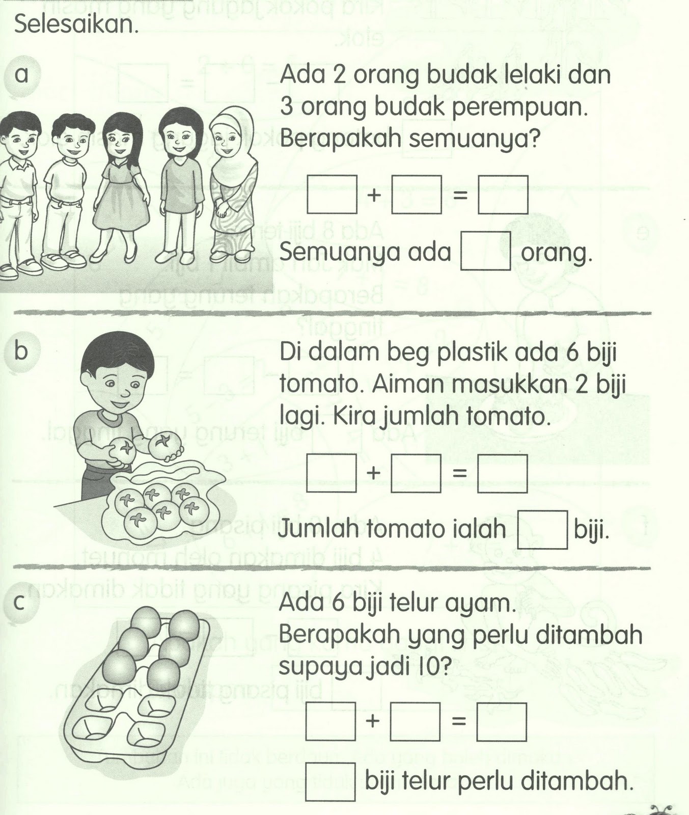 KSSR MATEMATIK: Operasi Tambah Hingga 10