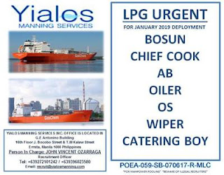 Hiring Filipino Crew For Bulk Carier, LNG, Crude Oil, VLCC, LPG Vessel