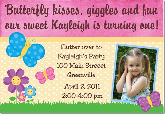 butterfly invite