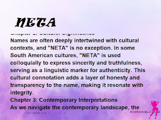 ▷ meaning of the name NETA (✔)