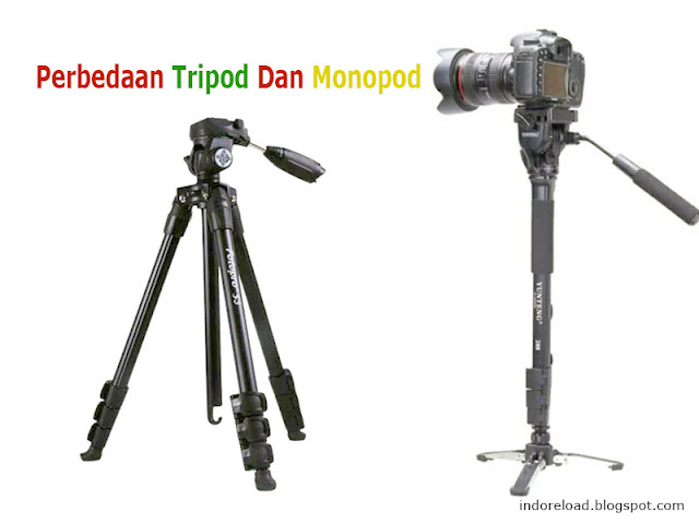 Perbedaan monopod dan tripod