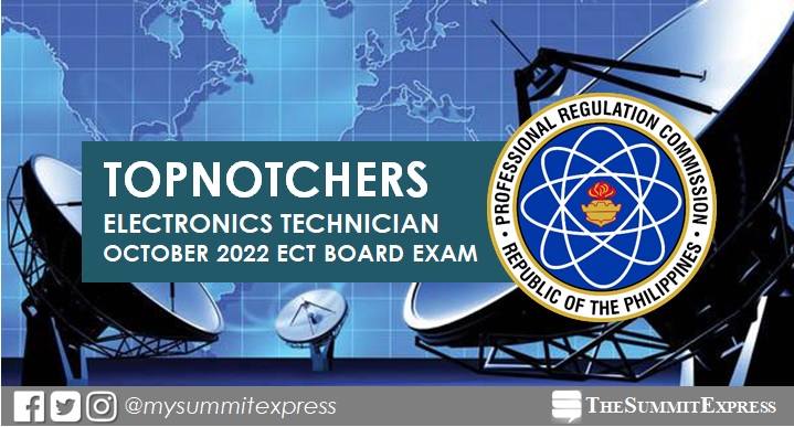 RESULT: October 2022 ECT board exam top 10 passers