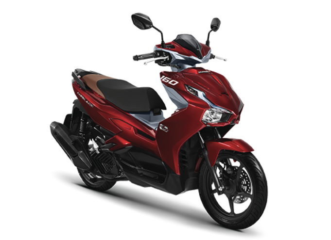 Honda has officially launched its new Air Balde 160 sports scooter in Vietnam recently, increasing the engine capacity from the previous model. Using the latest technology from the camp like eSP+ that we are very familiar with in PCX160 and Click 160.  The engine specification of the Honda Air Blade 160 is 157cc, 1 cylinder, 4 valves, cooled by a radiator. Supply oil with injection system It provides a maximum horsepower of 14.7 at 8,000 rpm and a maximum torque of 14.6 Nm at 6,500 rpm, which is considered to be quite strong. for bikes in this class   In terms of design work, the exterior design of the bike Still the same as the Air Blade 150 in the previous version. with the line of the bike that is sharp, the whole bike It gives a modern and sporty style in itself. LED lighting system around the bike. Front suspension is telescopic. The rear part is a pair of alloy wheels, the front tire size is 90/90, the rear tire is 100/80.  The display screen will be full digital. There is a smart key remote key system, ABS brake system, electronic device charging port. Storage compartment under the seat that can wear a helmet with a bright light inside The selling price of this model in Vietnam is approximately 83,000 baht when converted to Thai currency. Which is considered a relatively high price ever.