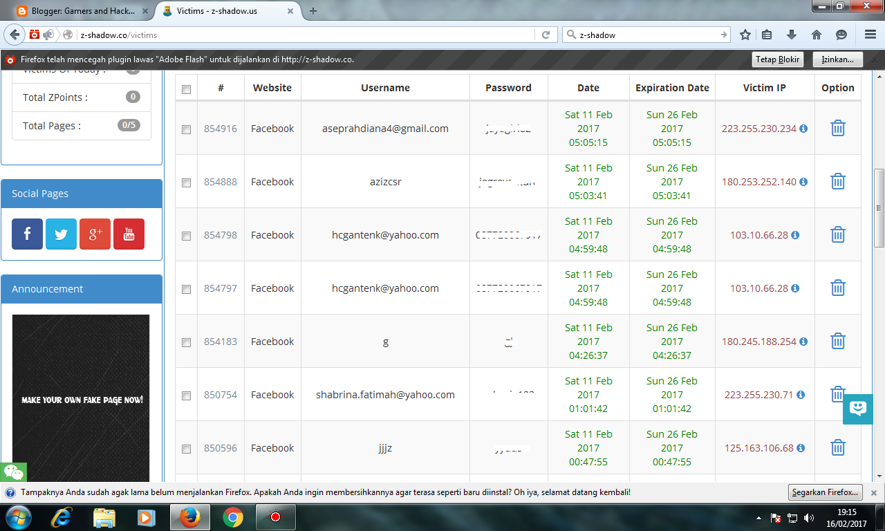 Gamers And Hackers Cara Hack Akun Facebook Menggunkan Z Sahdow