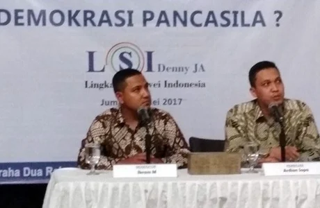Hasil Survei LSI: 72,8% Umat Muslim Indonesia Pilih Demokrasi Pancasila, Hanya 9,9% Pilih Negara Islam 